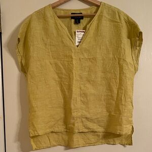 Tahari Linen Top
